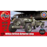 Willys Jeep + trailer + cannon 1/72